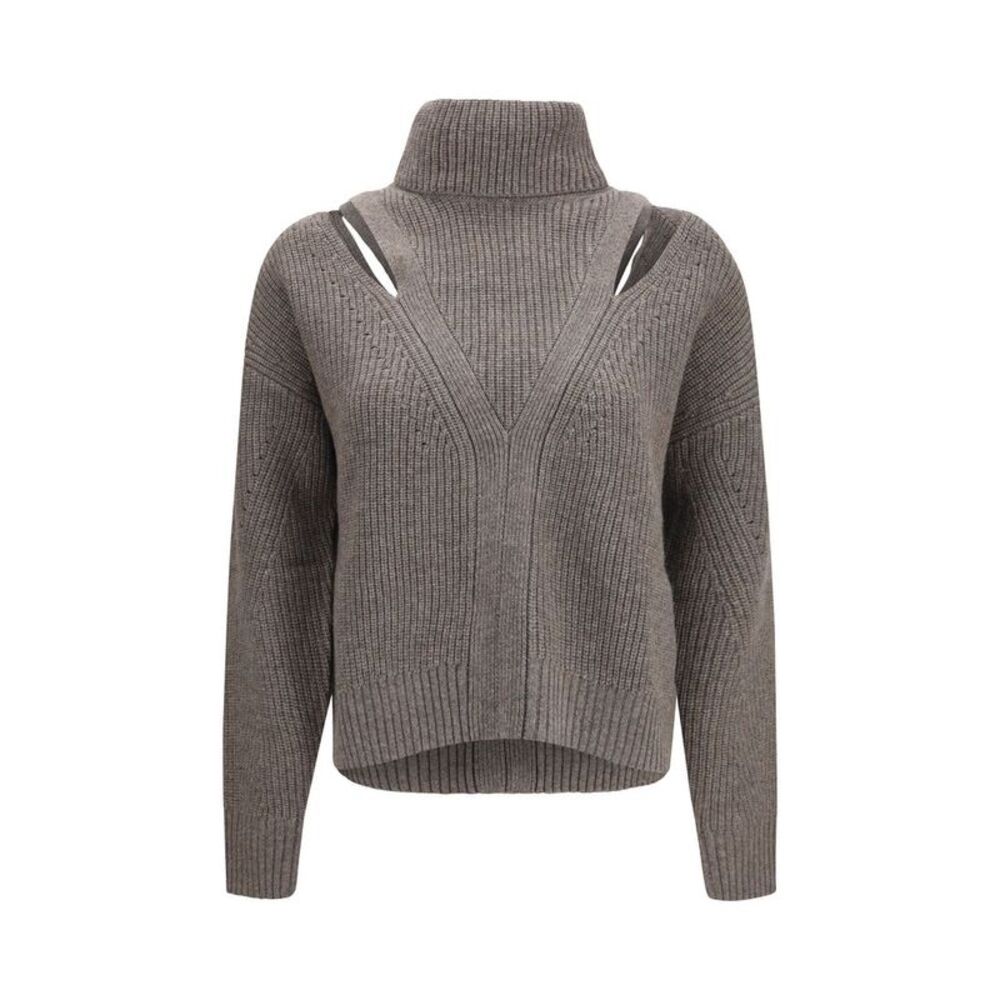 P.A.R.O.S.H. Beige Wool Oves Aries Women's Sweatshirt